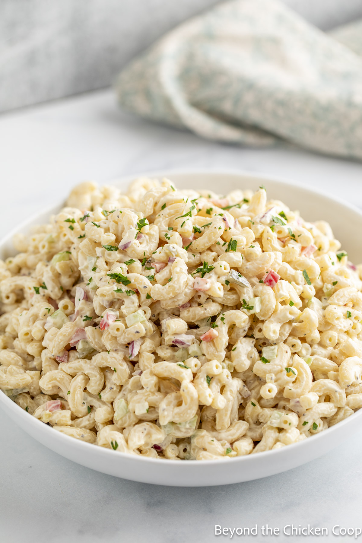 Classic Macaroni Salad - Recipe photo by BeyondtheCoop