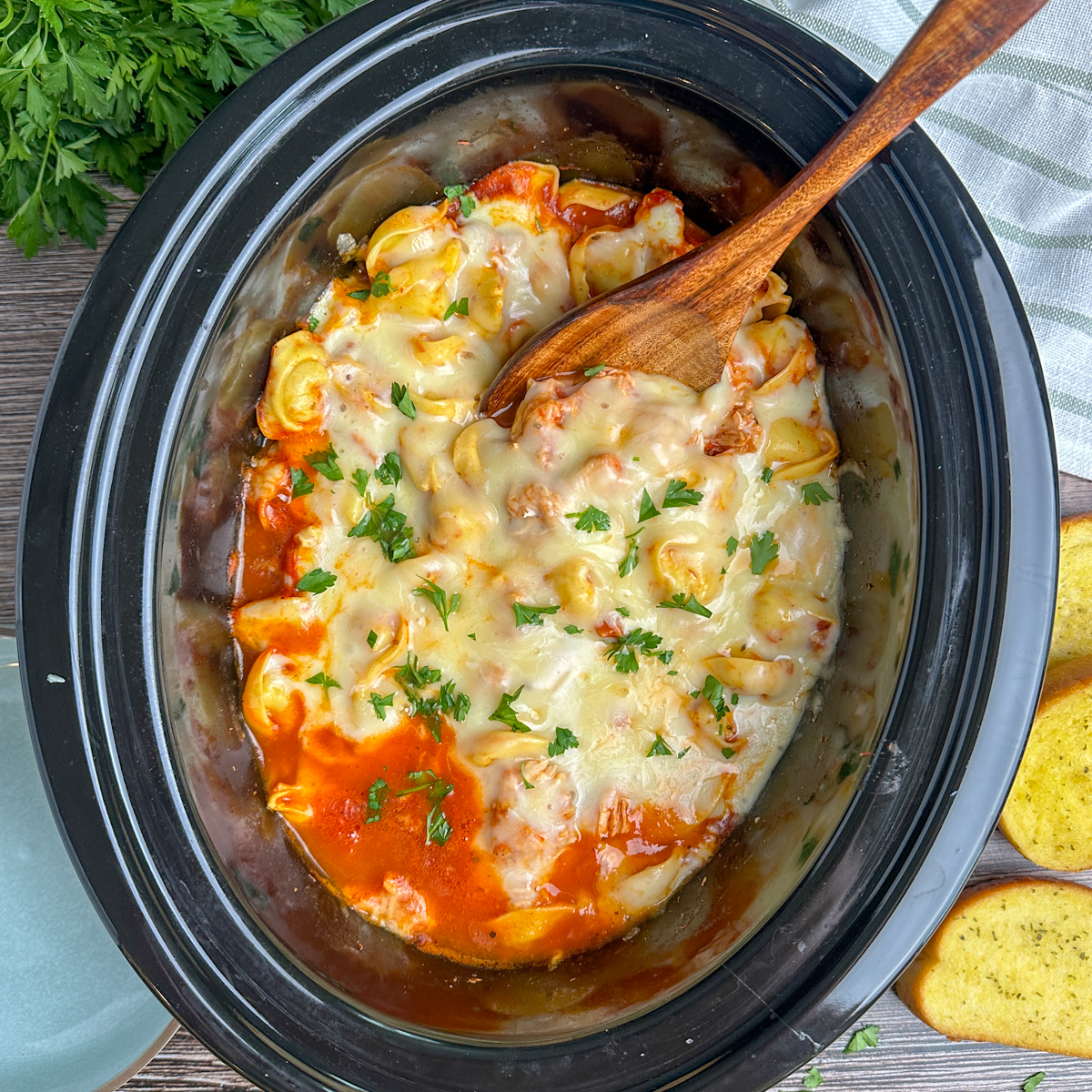 Chicken Parmesan Tortellini - Recipe photo by SlowCookerMeals