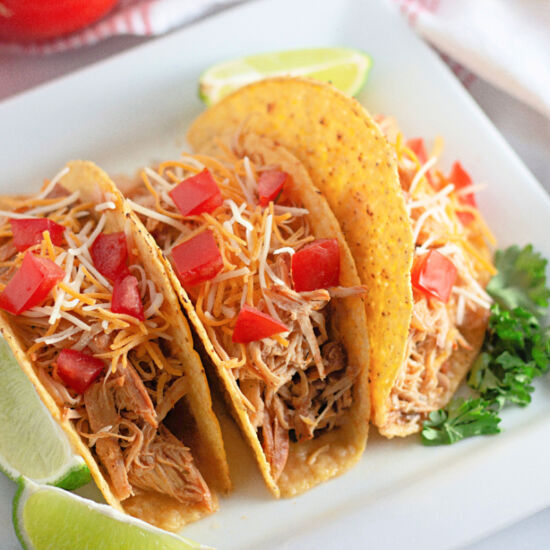 Crockpot Chicken Ranch Tacos - Recipe photo by The Cookin Chicks