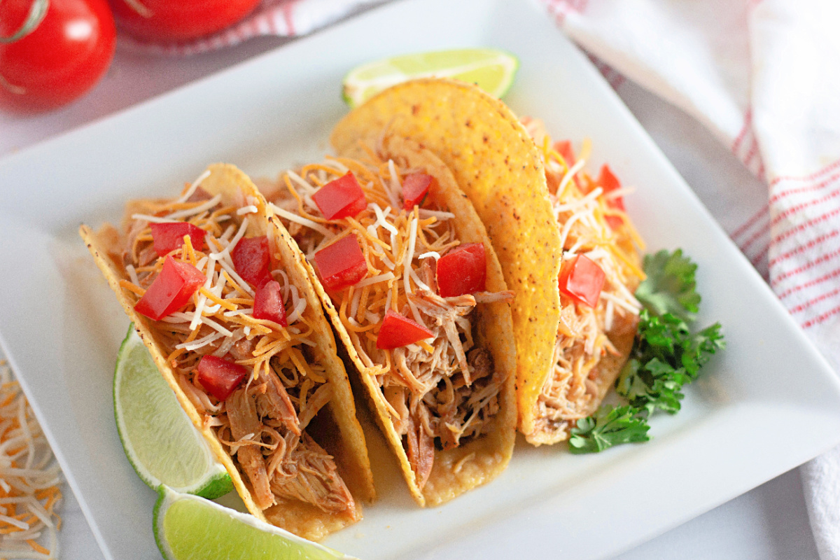 Crockpot Chicken Ranch Tacos - Recipe photo by The Cookin Chicks