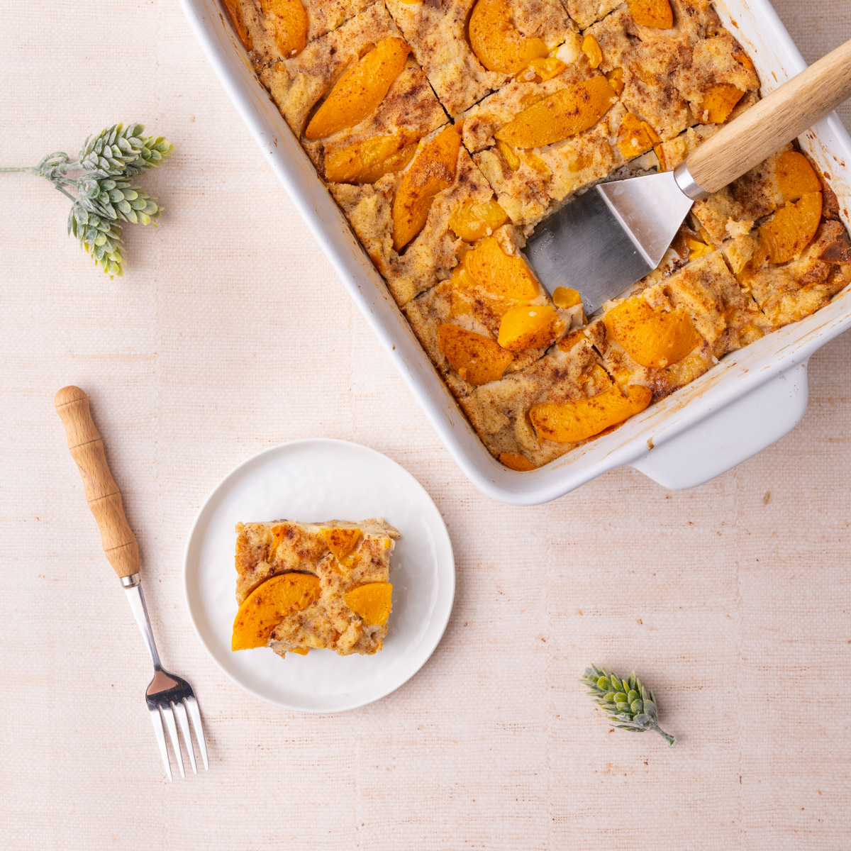 Easy Canned Peach Bread Pudding - Recipe photo by marleysmenu