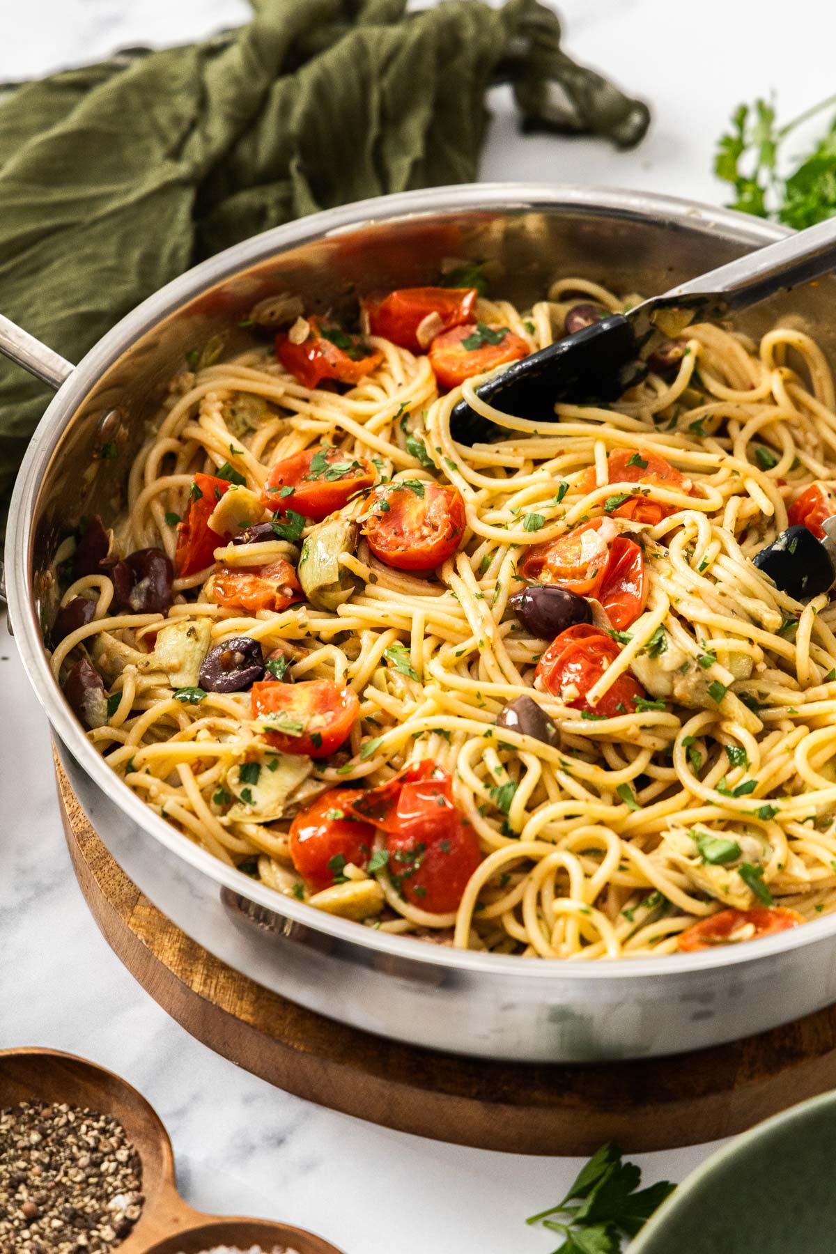Easy Artichoke Pasta - Recipe photo by itsnotcomplicatedrecipes