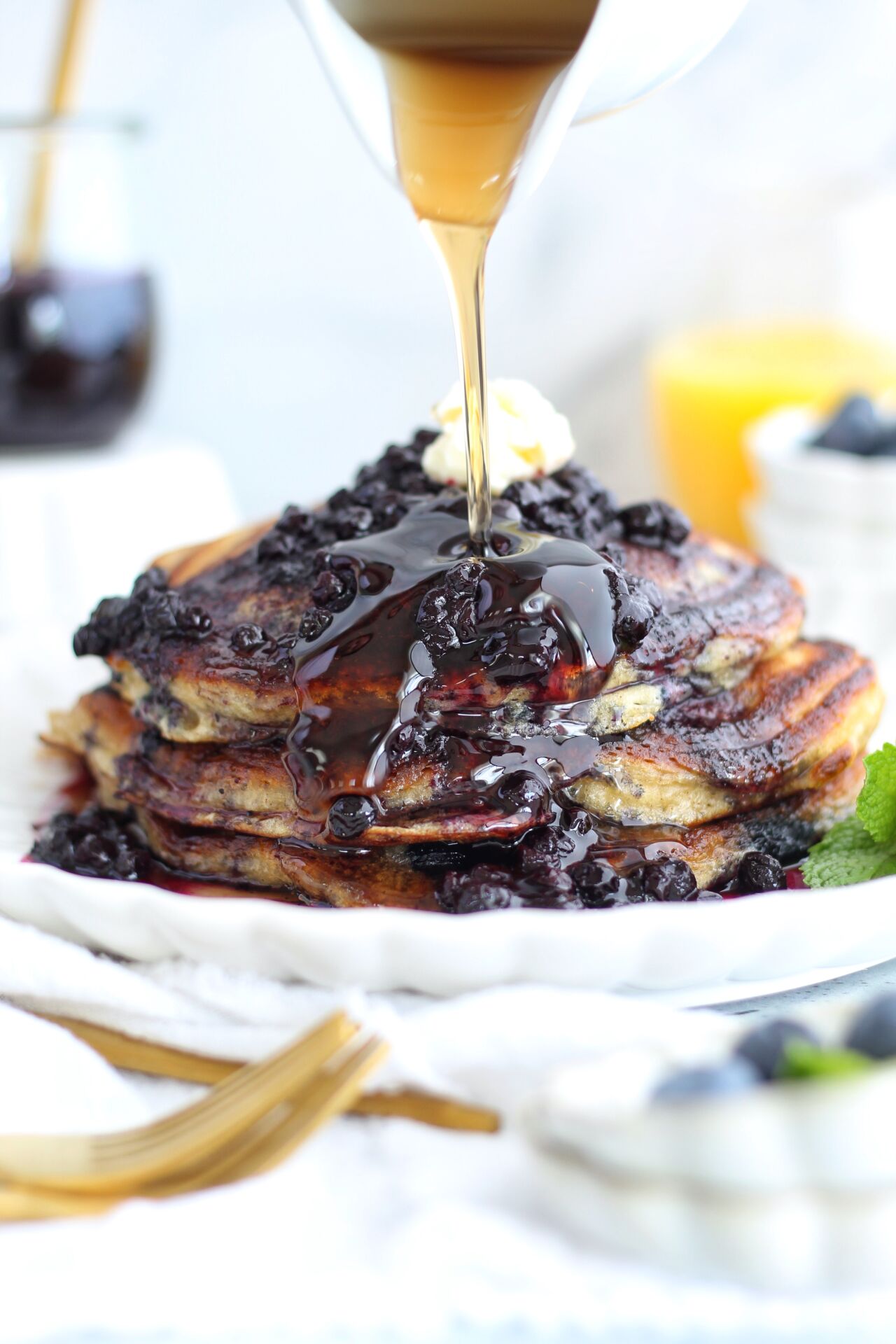 Buttermilk Blueberry Pancakes - Recipe photo by Ereese