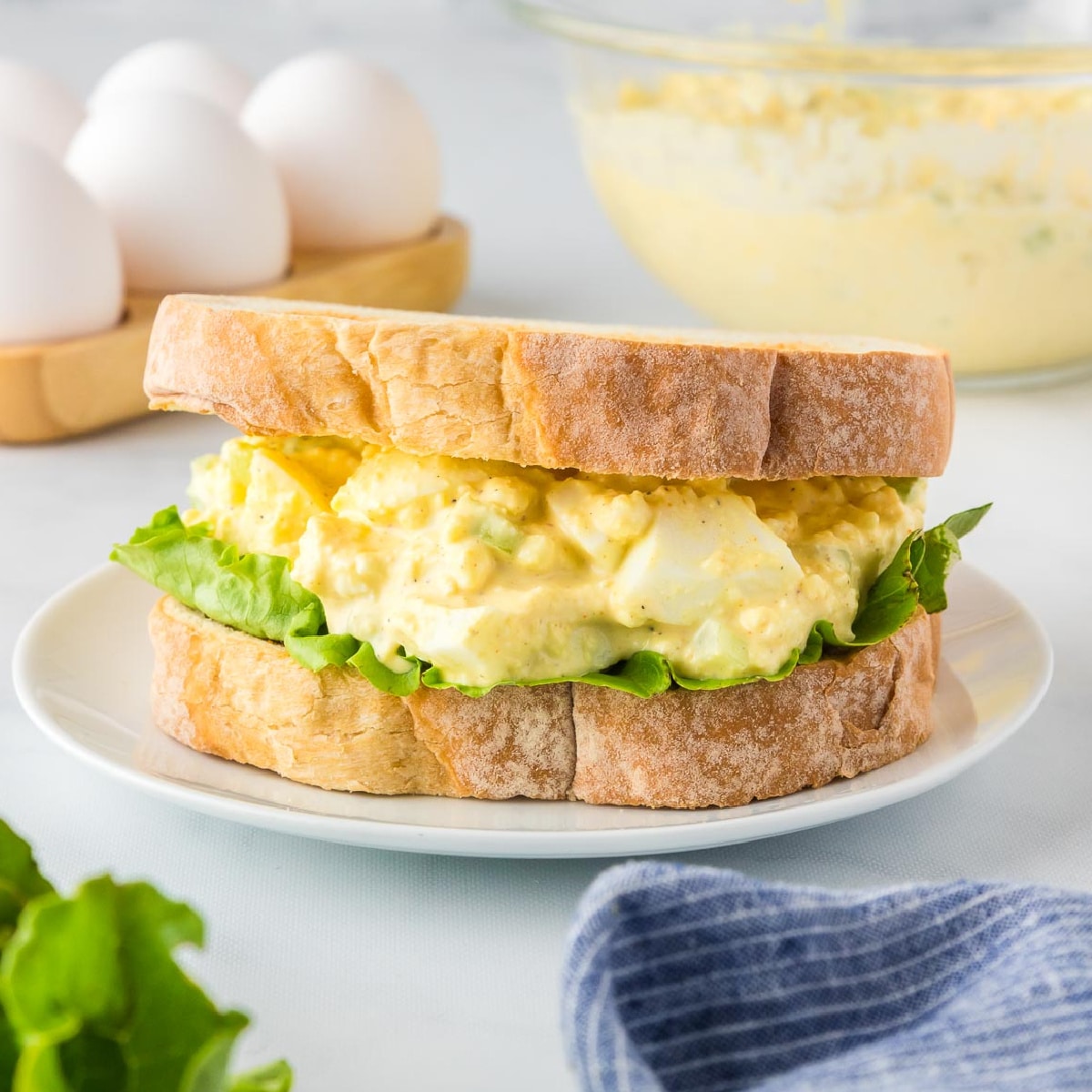 The Very Best Egg Salad Sandwiches - Recipe photo by OnMyKidsPlate