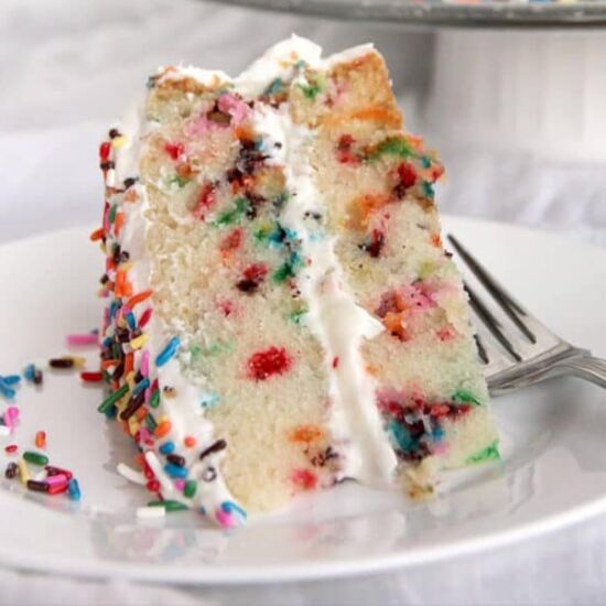 Easy Funfetti Cake from Scratch - Recipe photo by southern food and fun