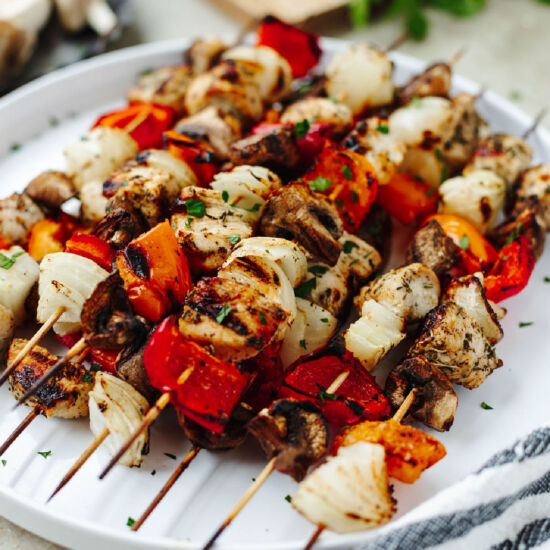 Garlic Herb Chicken Kabobs - Recipe photo by The Cookin Chicks