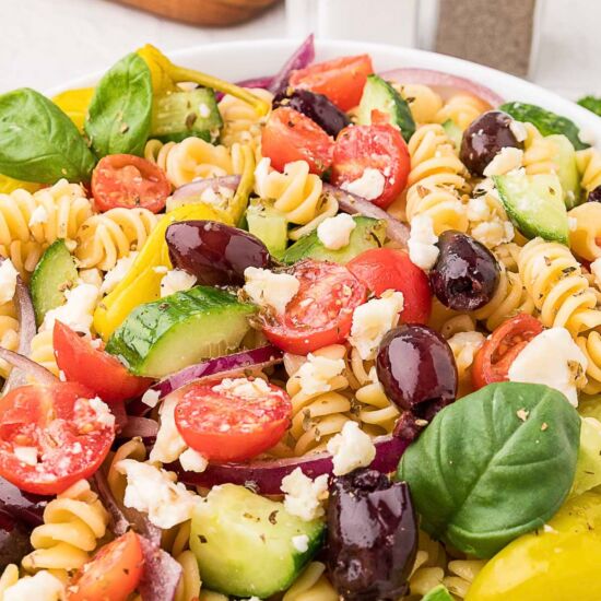 Greek Pasta Salad - Recipe photo by peelwithzeal
