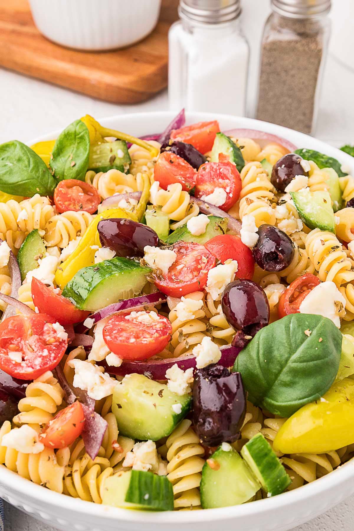 Greek Pasta Salad - Recipe photo by peelwithzeal