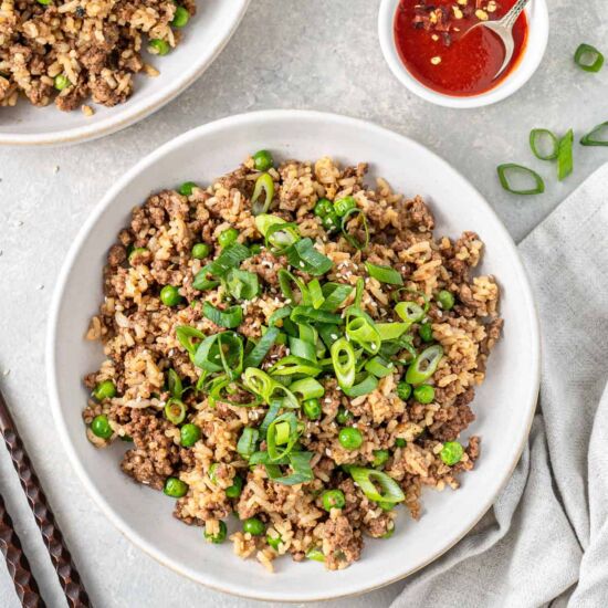 Easy Ground Beef Fried Rice - Recipe photo by eightforestlane