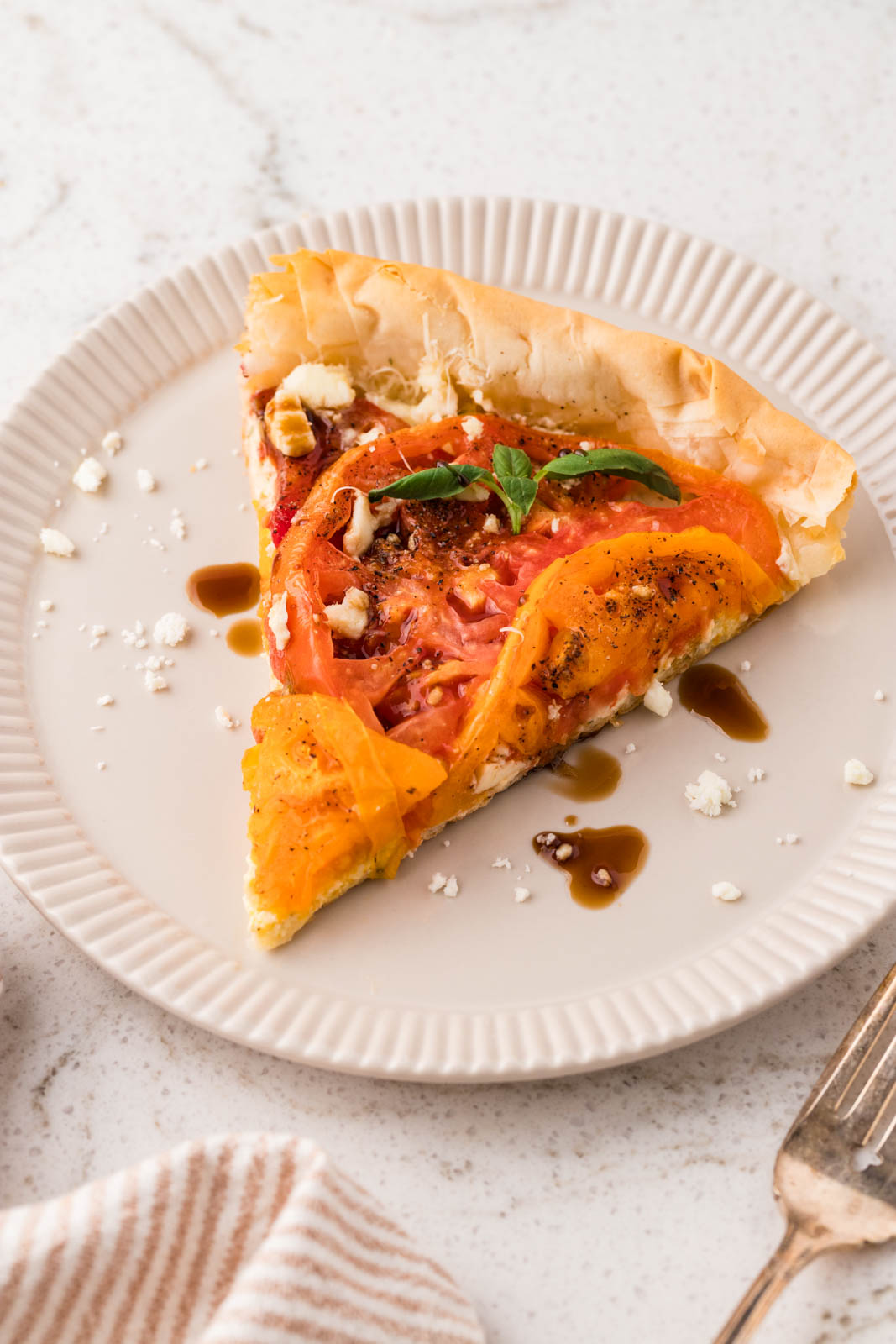 Heirloom Tomato Pie - Recipe photo by SuburbanSimplicity