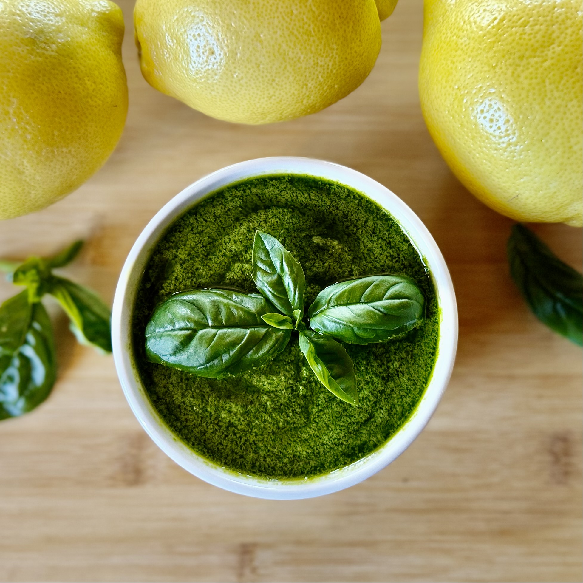 Easy Dairy-Free Basil Pesto - Recipe photo by OurNourishedKitchen