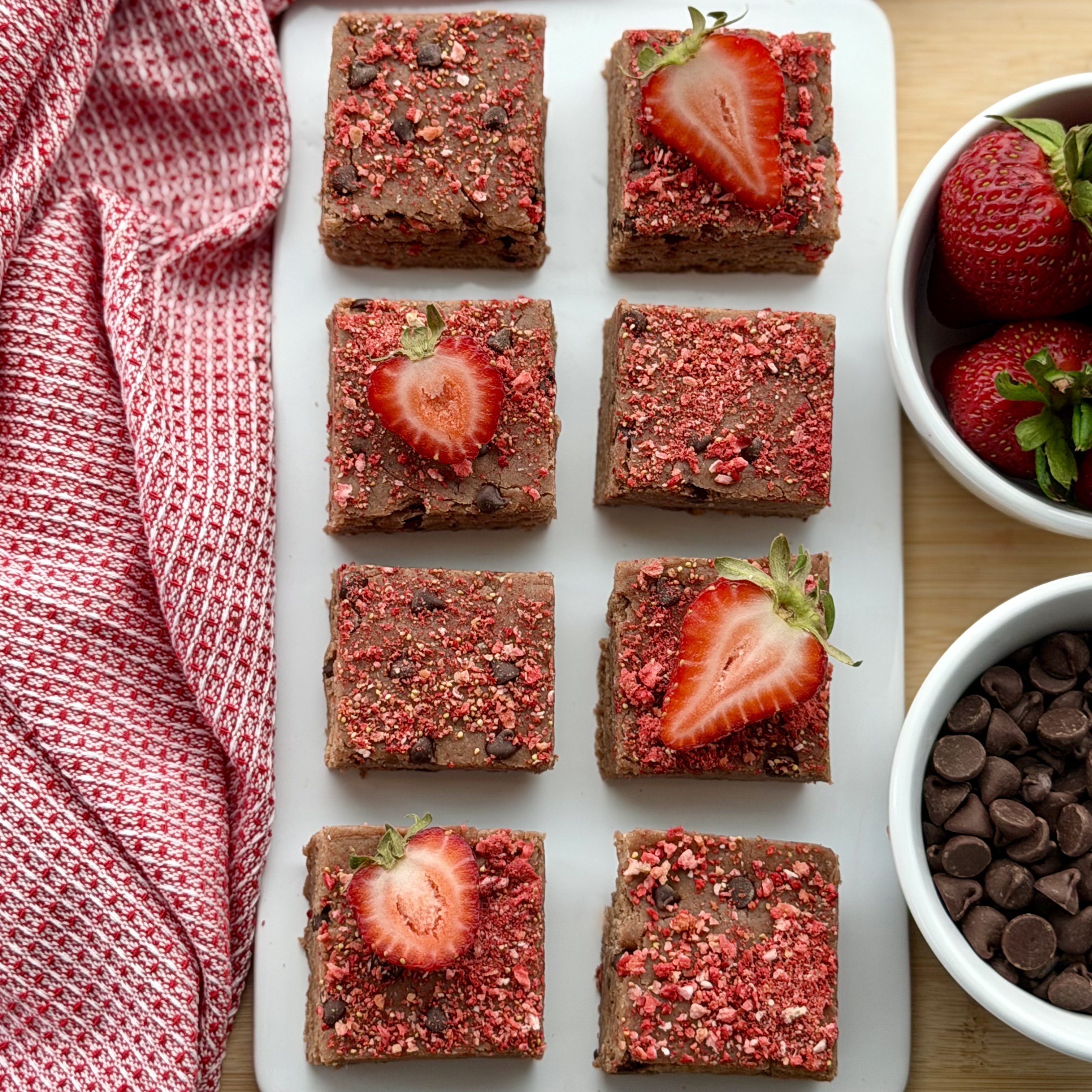 No-Bake PB&J Protein Bars - Recipe photo by OurNourishedKitchen