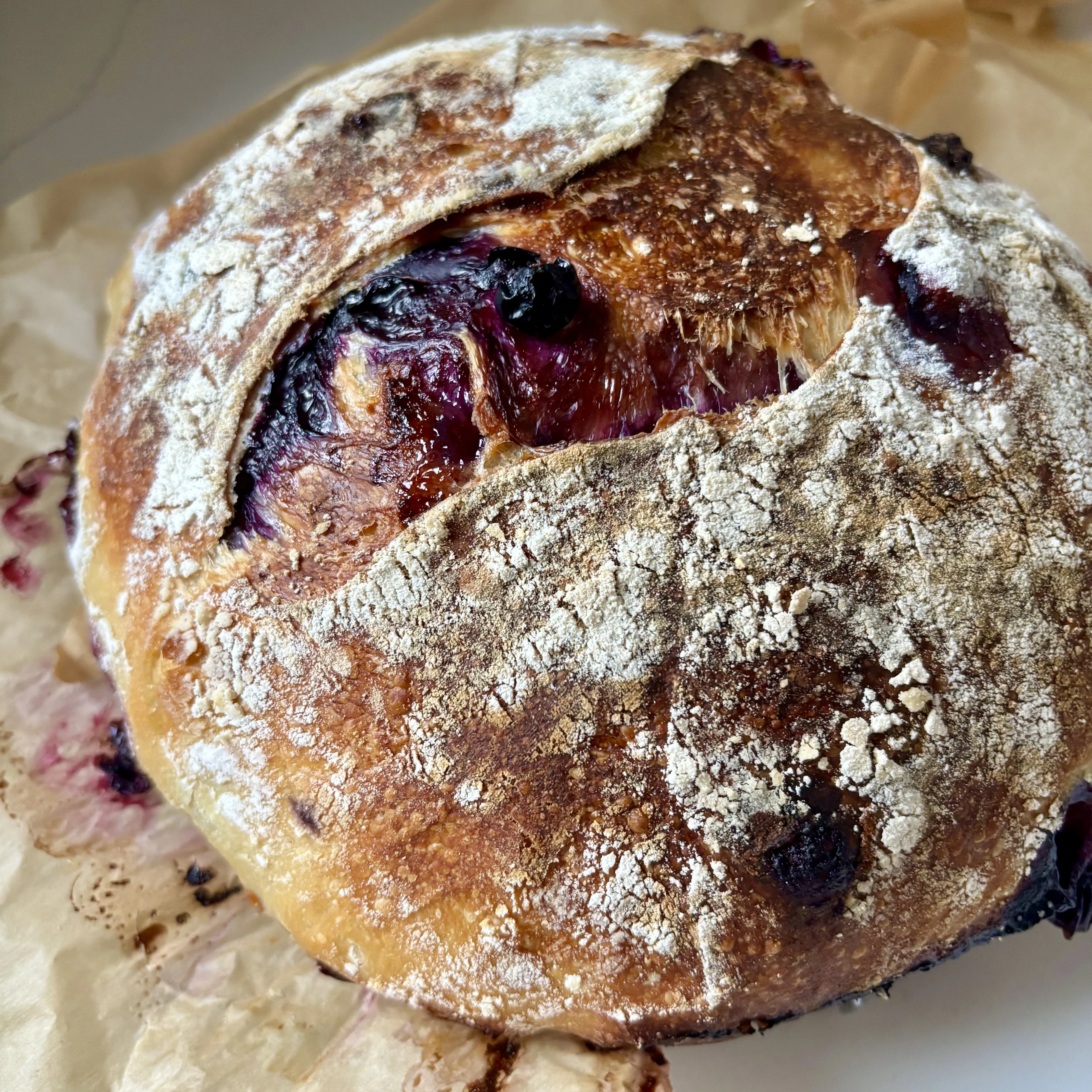 Blueberry Sourdough Bread - Recipe photo by ThePypersKitchen