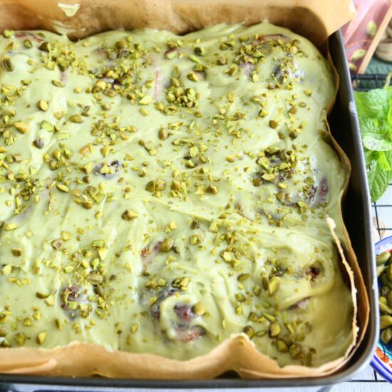 Pistachio Cardamom Rolls - Recipe photo by angiesrecipes