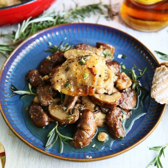 Pollastre amb Bolets - Recipe photo by angiesrecipes
