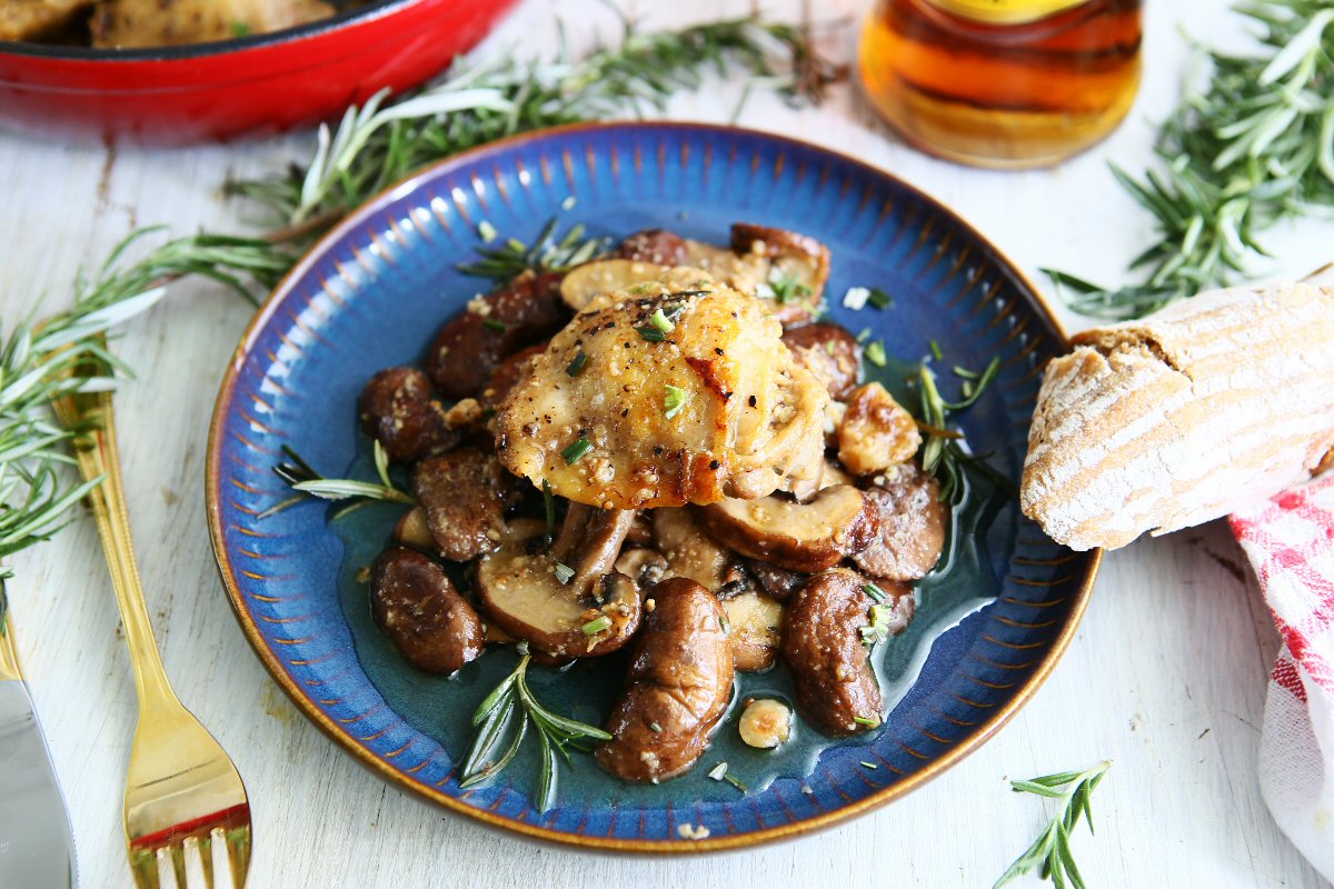 Pollastre amb Bolets - Recipe photo by angiesrecipes