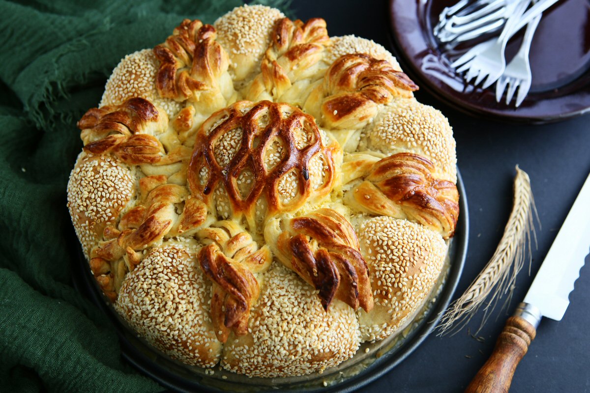 Sesame Pogača - Recipe photo by angiesrecipes