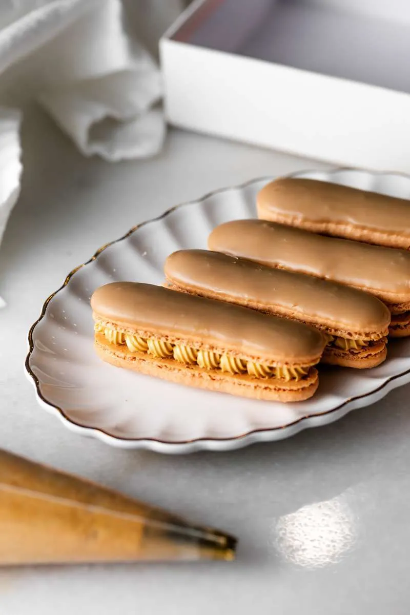 Maple Bar Macarons – Donut Inspired - Recipe photo by poshlittledesigns