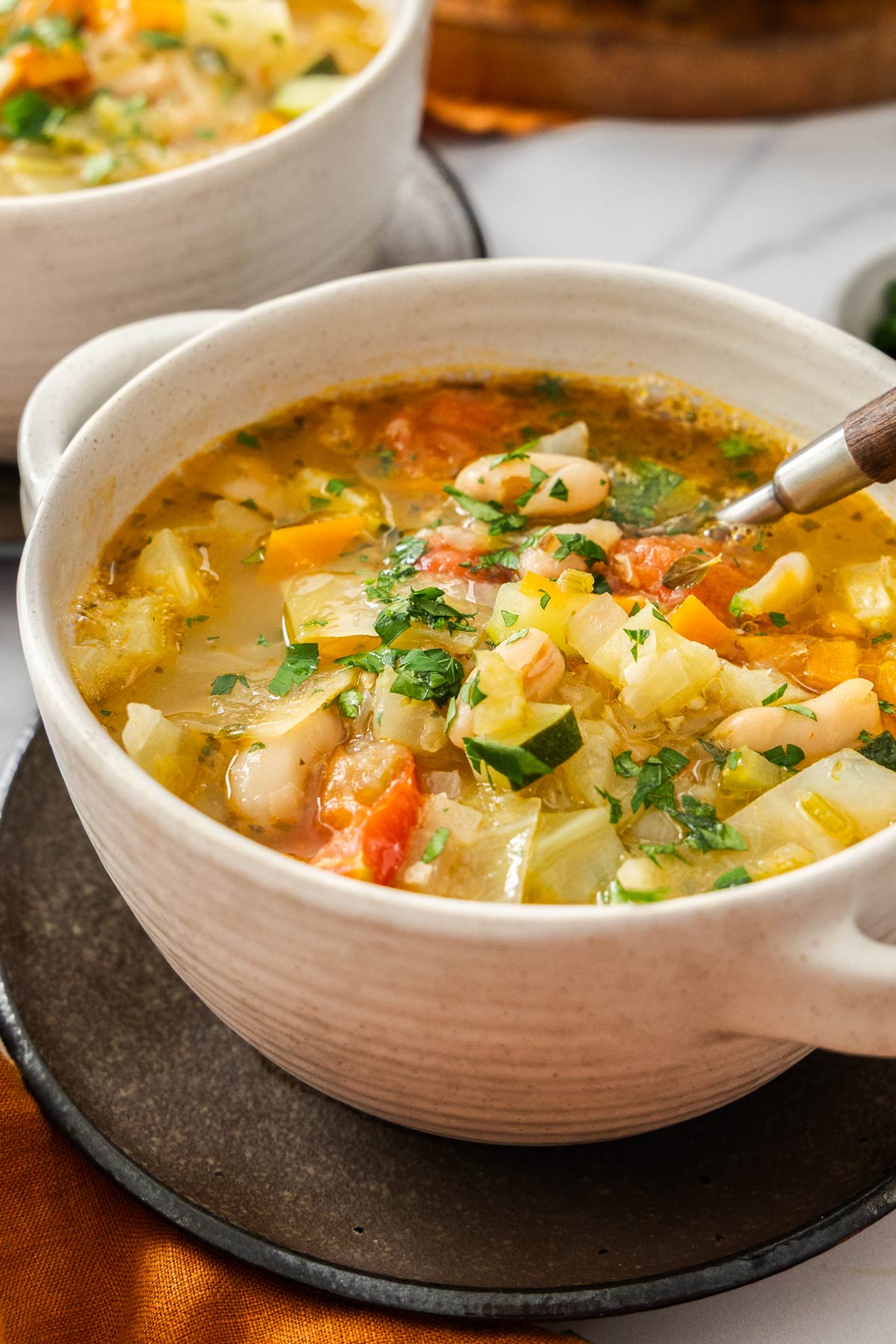 Mediterranean Cabbage and Bean Soup - Recipe photo by itsnotcomplicatedrecipes