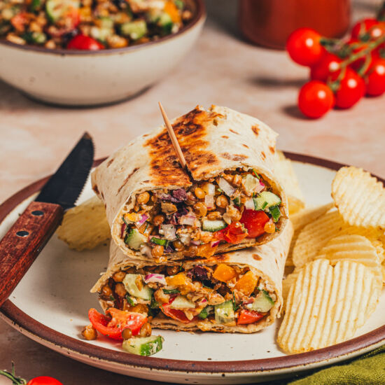 Mediterranean Lentil Salad Wraps - Recipe photo by sweetmiscellany