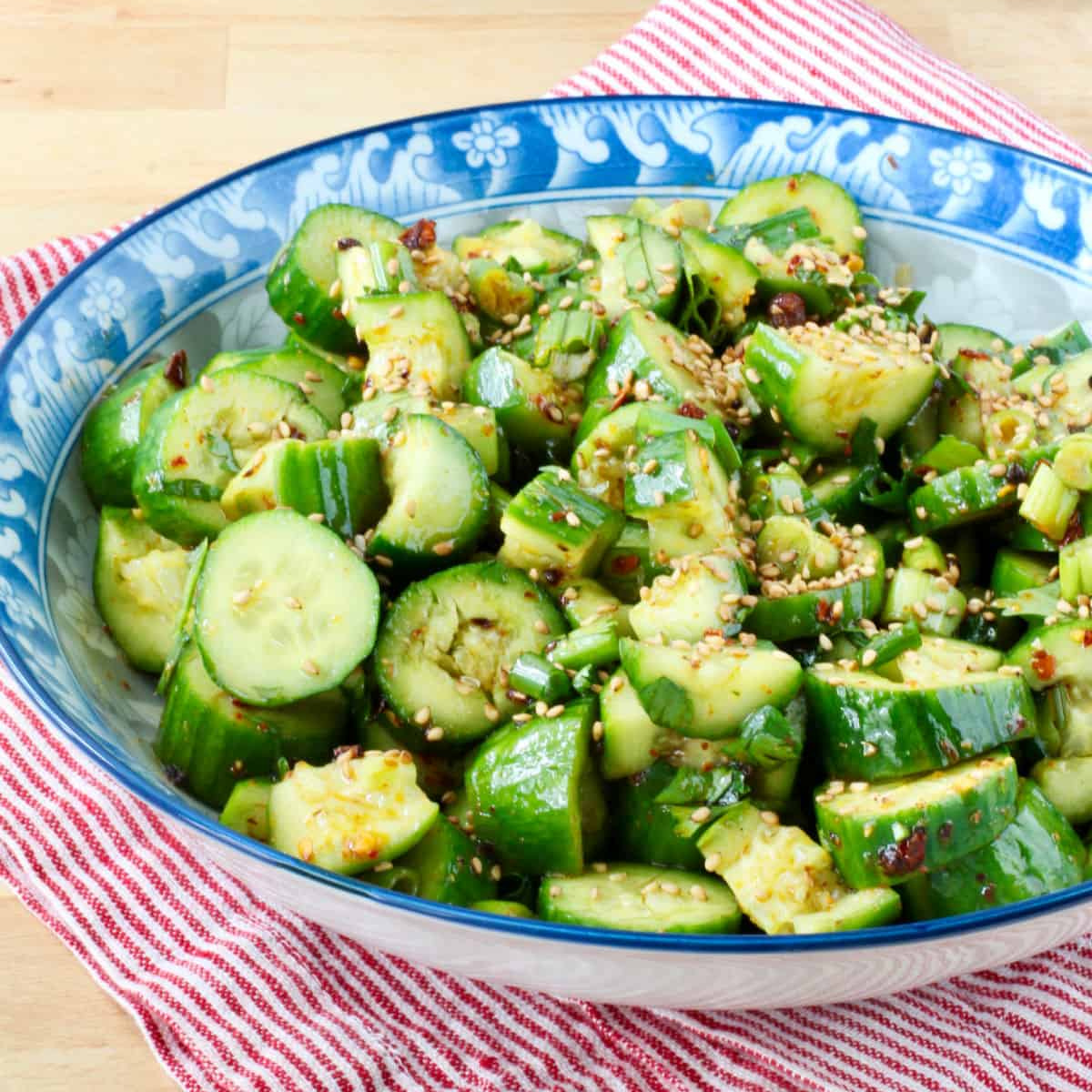 Spicy Mini Cucumber Salad - Recipe photo by karenskitchenstories