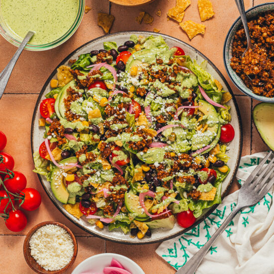 No Cook Taco Salad w/ Walnut "Meat" - Recipe photo by sweetmiscellany
