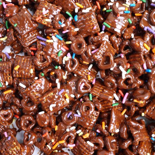 GF & DF Chocolate Covered Chex Mix - Recipe photo by This Mom Cooks