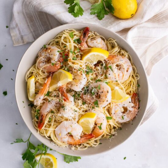 20-Minute Shrimp Scampi Pasta - Recipe photo by SuburbanSimplicity