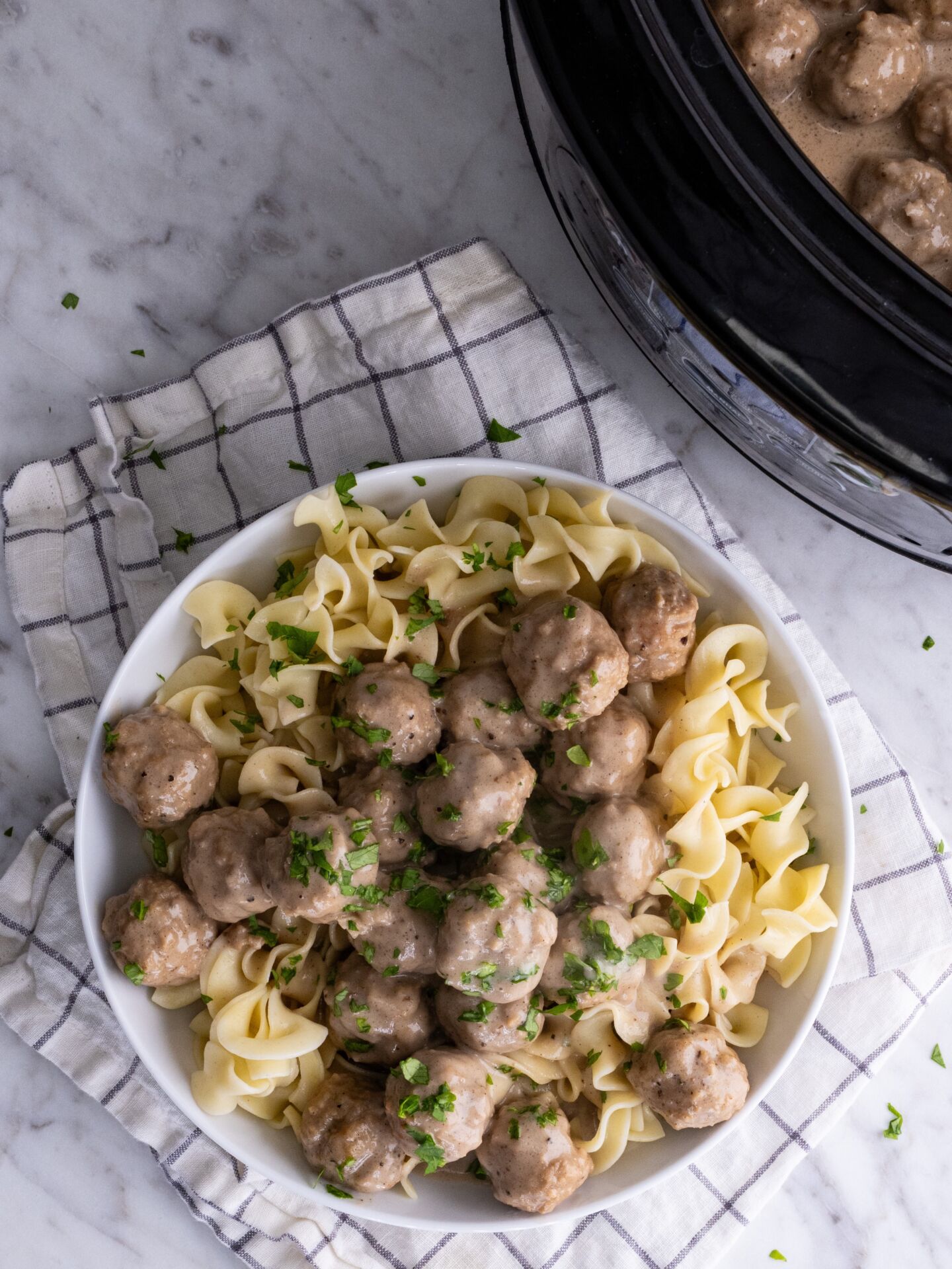 IKEA Slow Cooker Swedish Meatballs - Recipe photo by SuburbanSimplicity