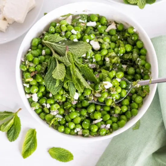 Minted Peas Salad - Recipe photo by One Hungry Bunny
