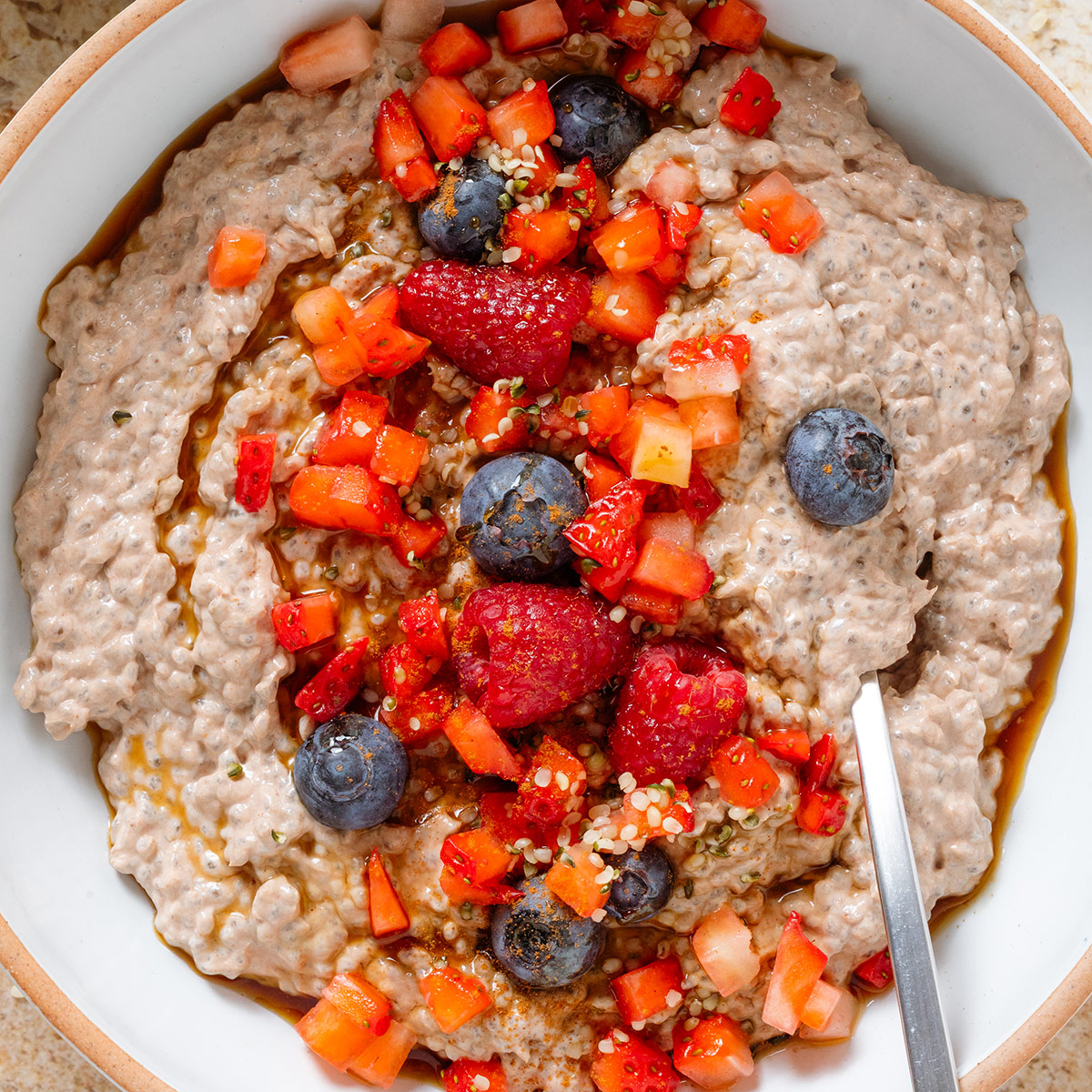 Protein Chia Seed Pudding - Recipe photo by thehealthfulideas