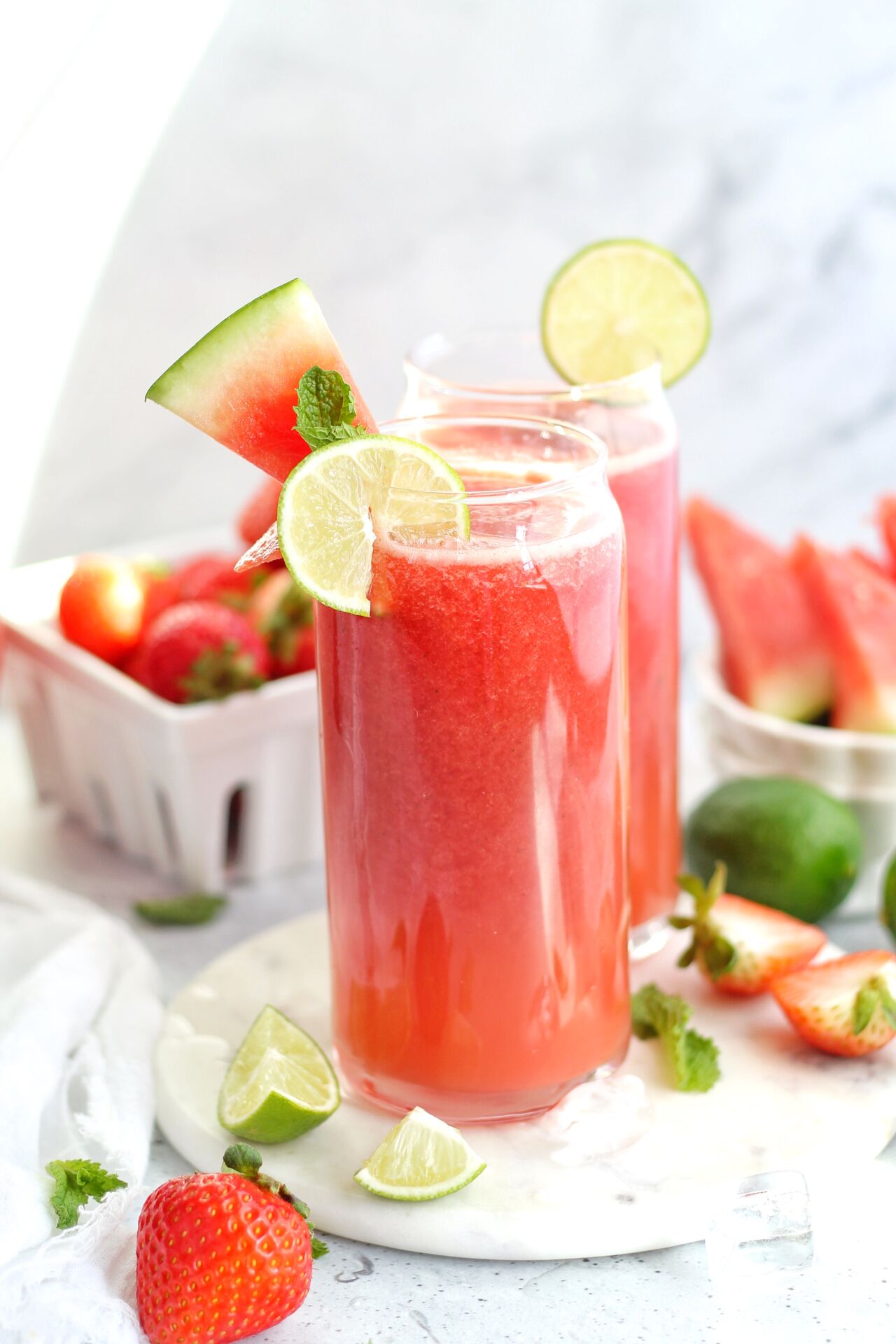 Strawberry Watermelon Limeade - Recipe photo by Ereese