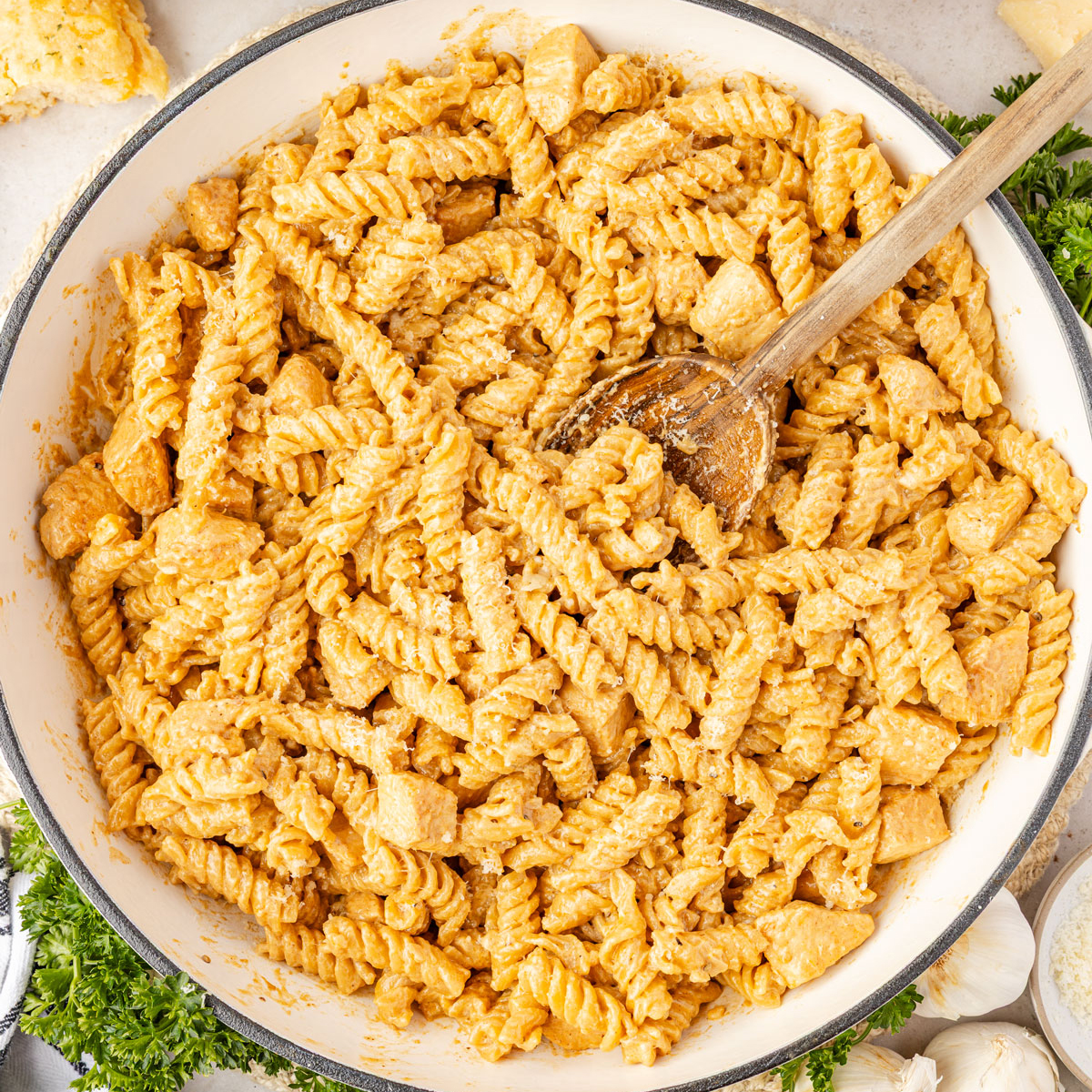 Chicken Garlic Parmesan Pasta - Recipe photo by TheChaoticTable