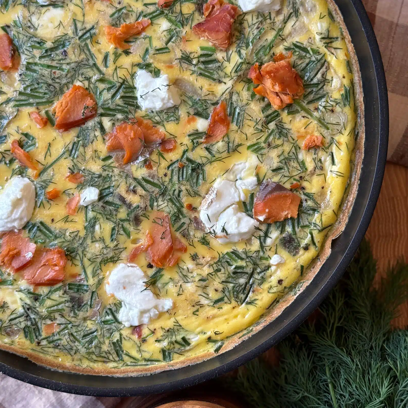 Smoked Salmon Frittata - Recipe photo by pestoandpotatoes