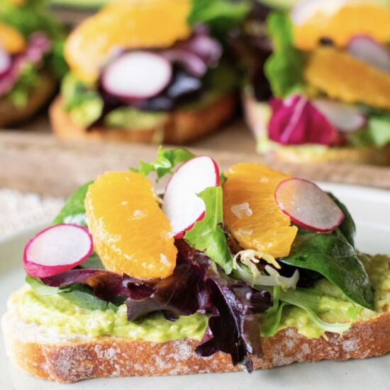 Avocado Toast with Citrus Salad - Recipe photo by RealestReal