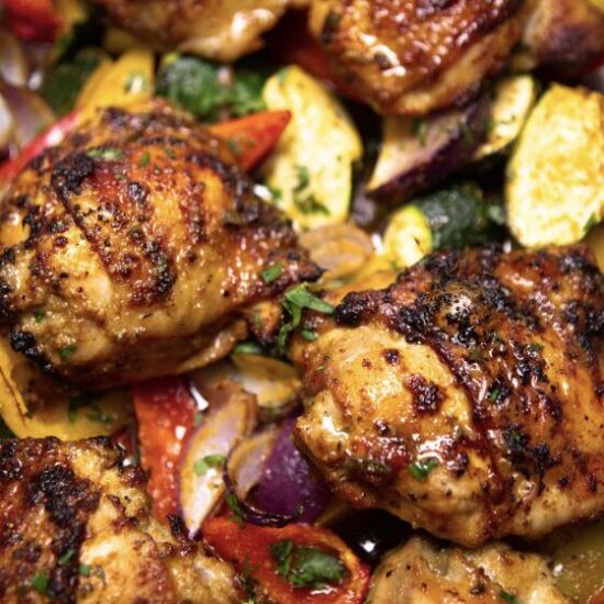 Sheet Pan Chicken With Vegetables - Recipe photo by Absolute Foodie