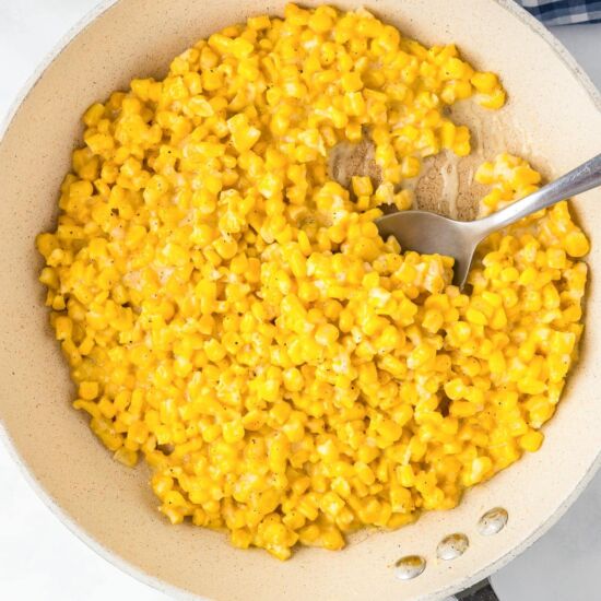 Honey Butter Skillet Corn - Recipe photo by OnMyKidsPlate