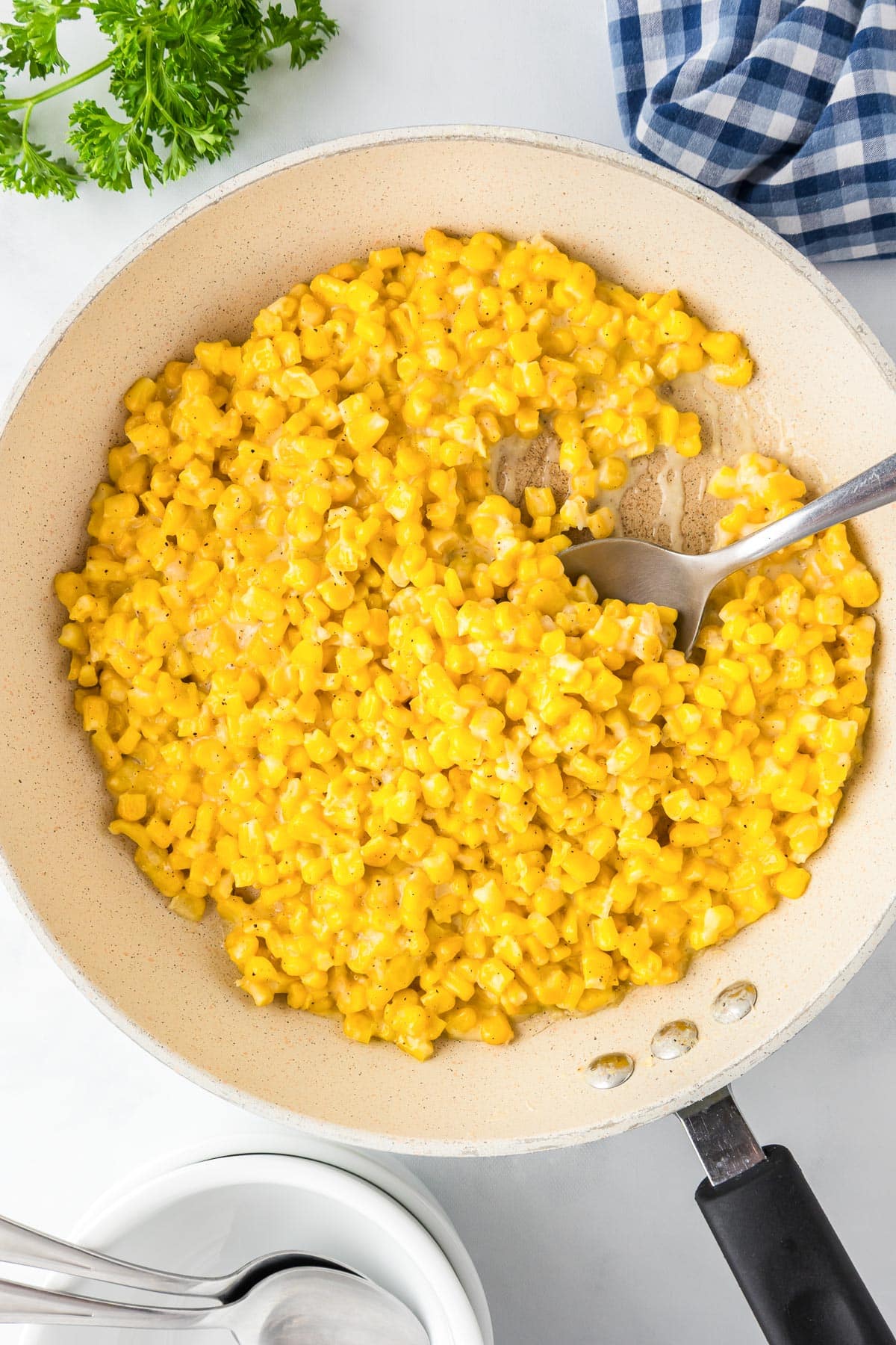Honey Butter Skillet Corn - Recipe photo by OnMyKidsPlate