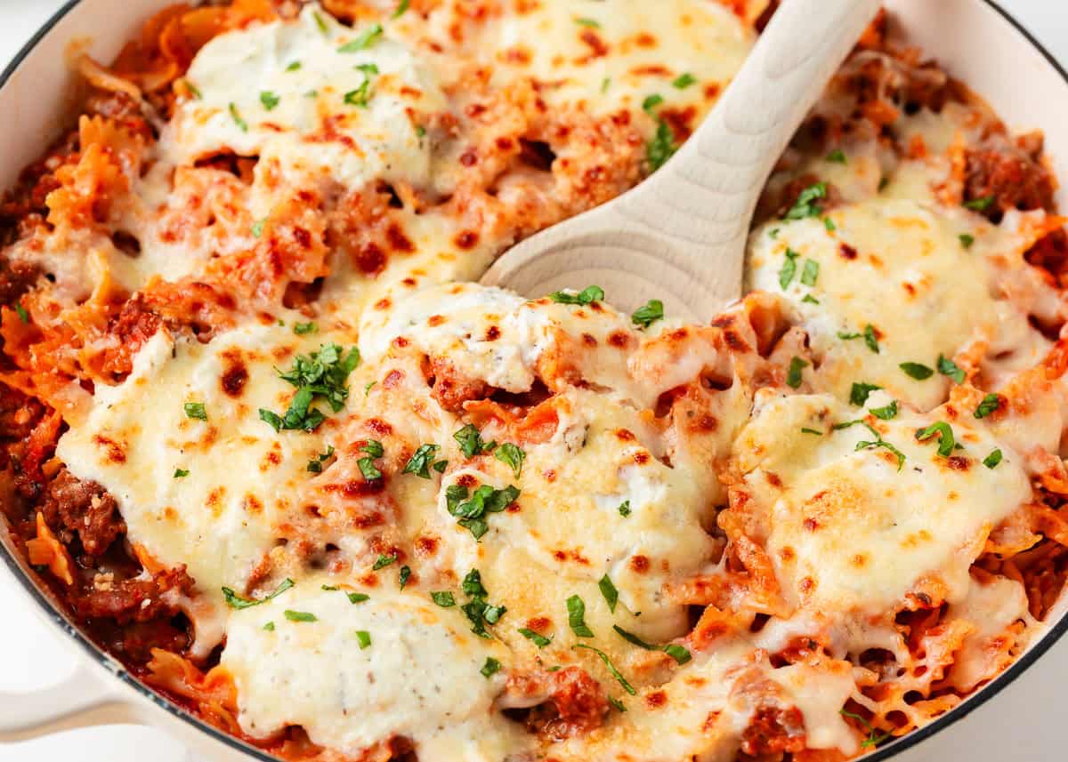Skillet Lasagna - Recipe photo by I Heart Naptime
