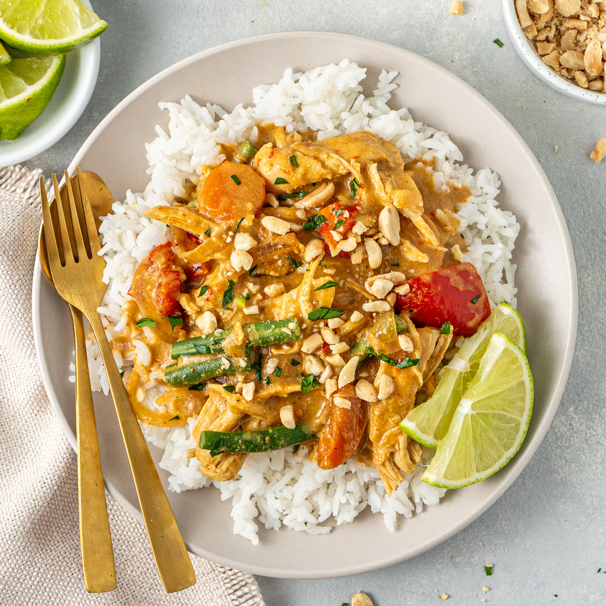 Slow Cooker Satay Chicken - Recipe photo by eightforestlane