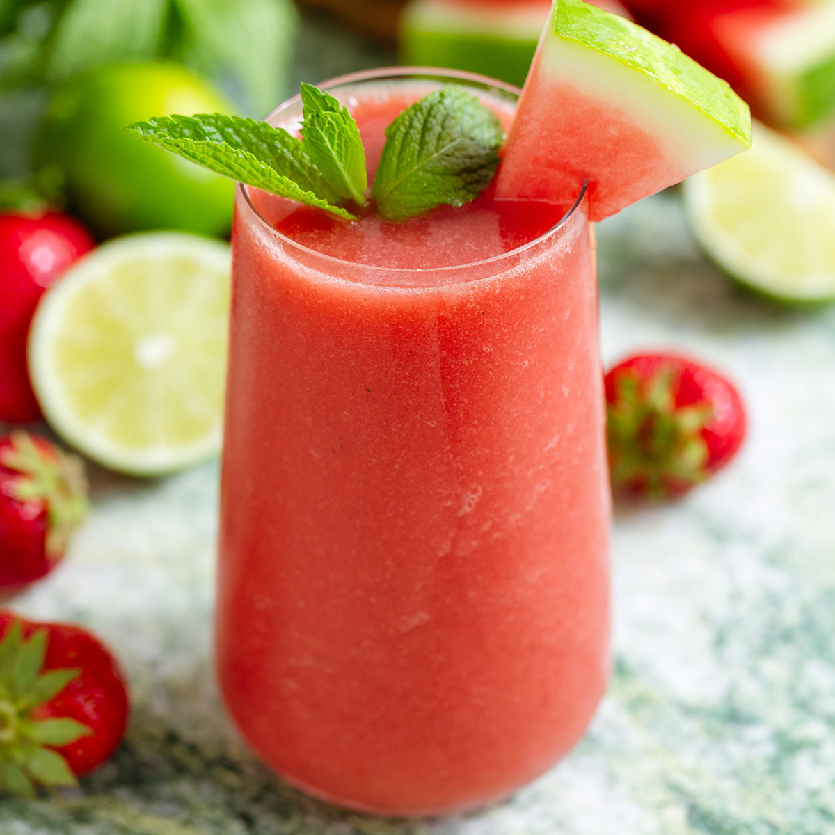 Strawberry Watermelon Smoothie - Recipe photo by thehealthfulideas