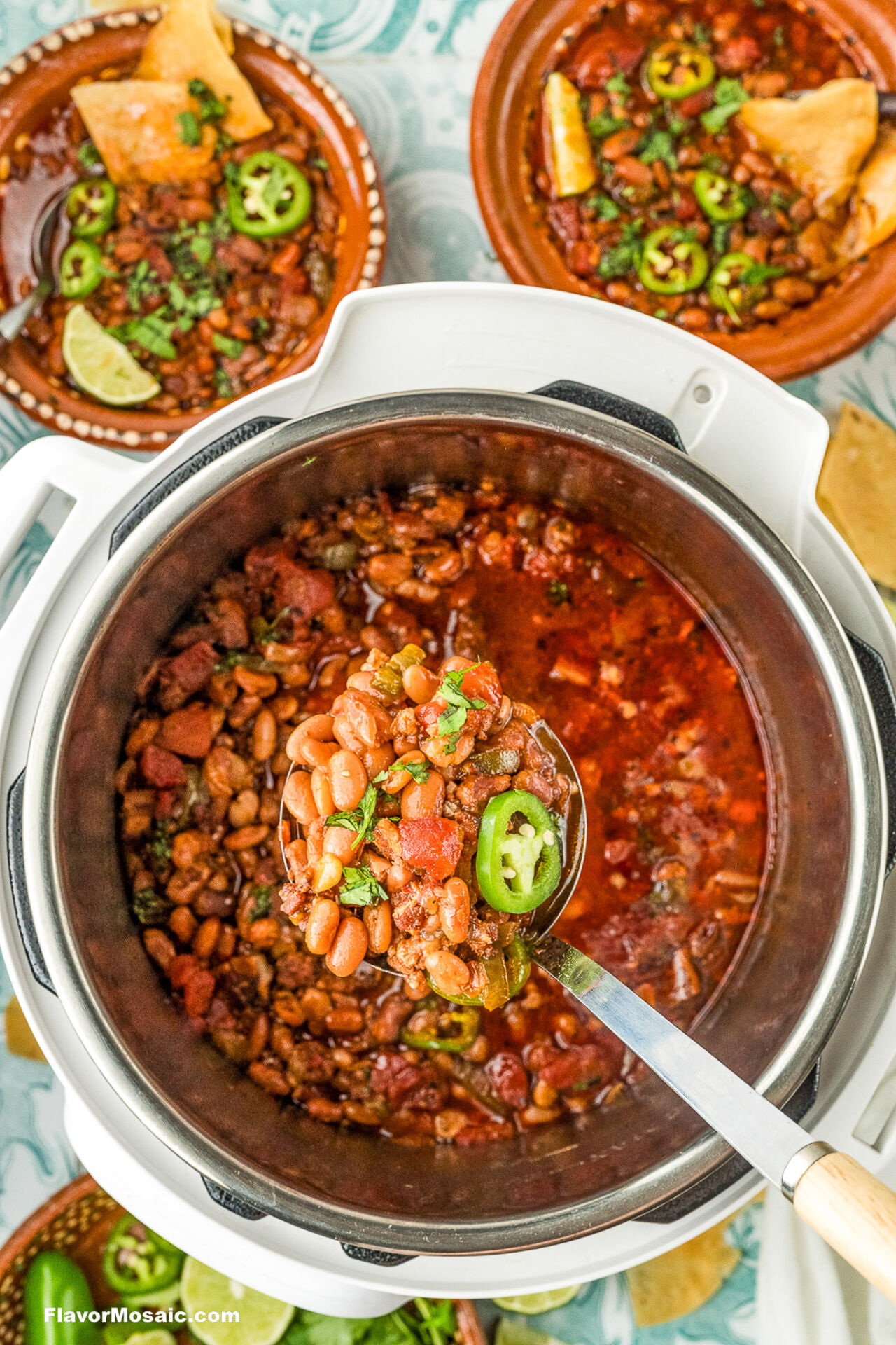 Easy Instant Pot Charro Beans - Recipe photo by Flavor Mosaic