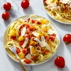 Tons of Tomatoes Fettuccine - Recipe photo by jillshough