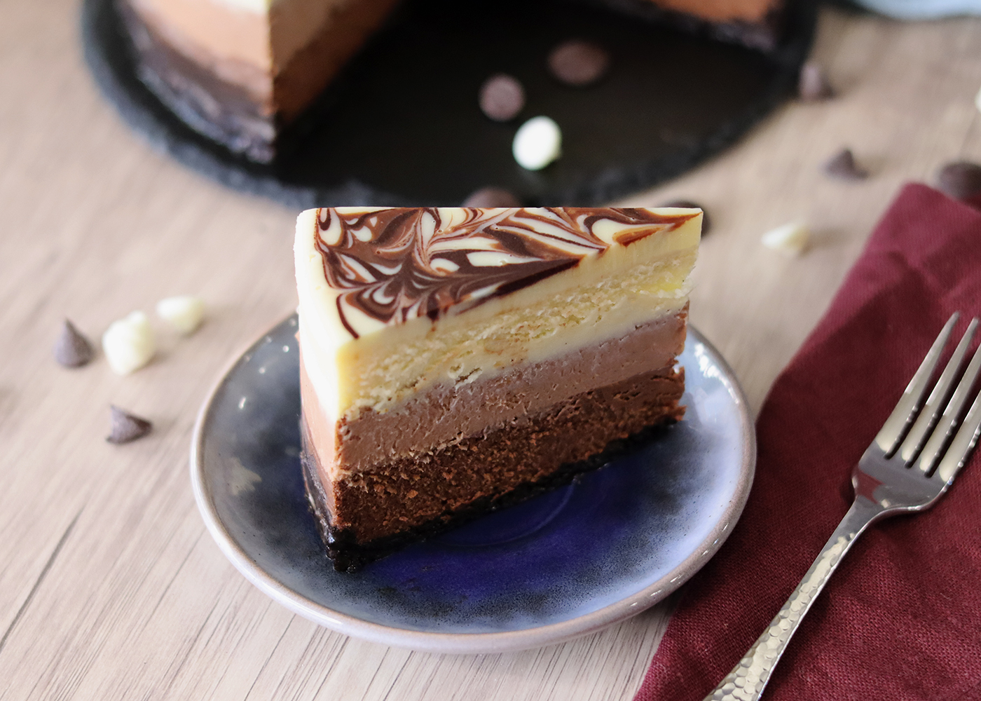 Triple Chocolate Cheesecake - Recipe photo by ChocoholicAnonymous