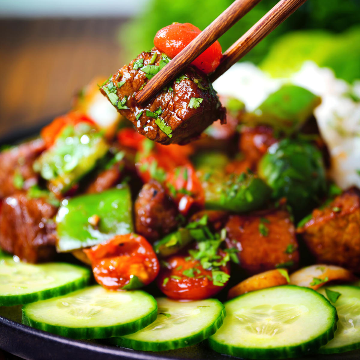Vietnamese Shaking Beef: Bò Lúc Lắc - Recipe photo by Brian Jones