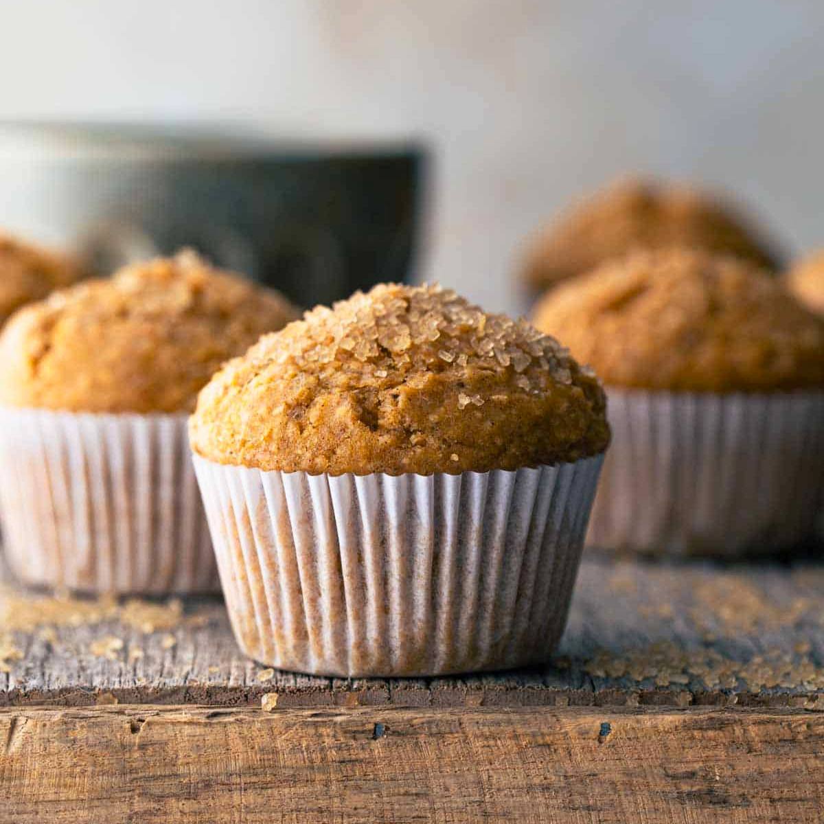 Pumpkin Muffins with Whole Wheat - Recipe photo by My Goodness Kitchen