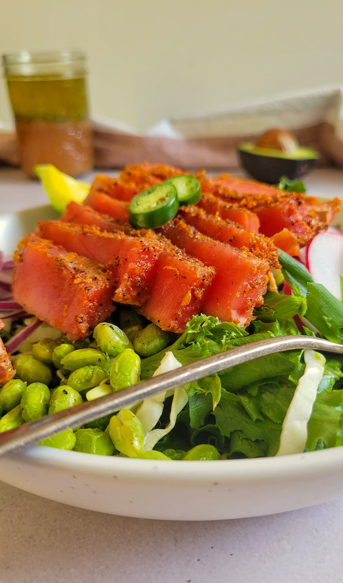 Fresh & Vibrant Ahi Tuna Salad - Recipe photo by Hip Hip Gourmet