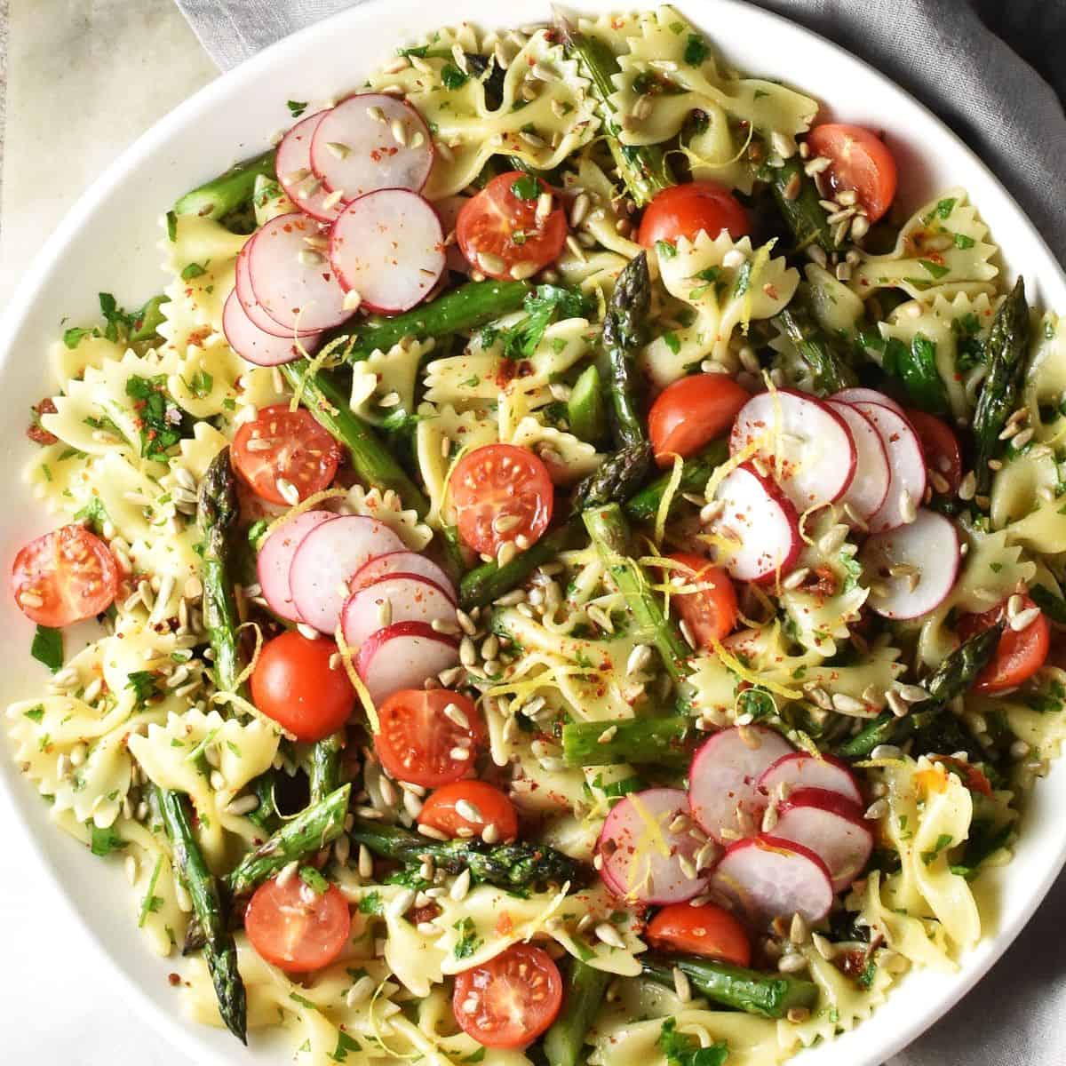 Roasted Asparagus Pasta Salad - Recipe photo by everydayhealthyrecipes