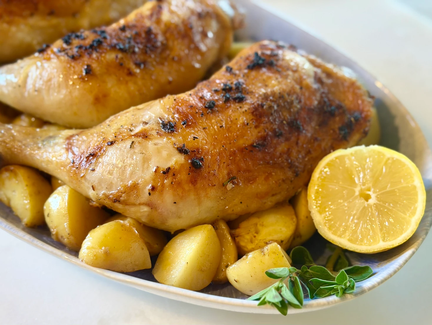 Lemon Rosemary Chicken & Potatoes - Recipe photo by OurNourishedKitchen