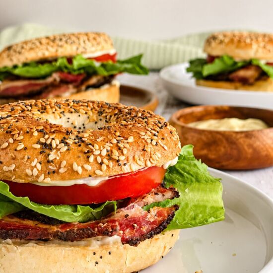 The Ultimate BLT Bagel - Recipe photo by Hip Hip Gourmet